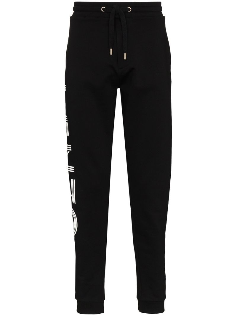 Shop Kenzo Logo Print Track Pants In Black