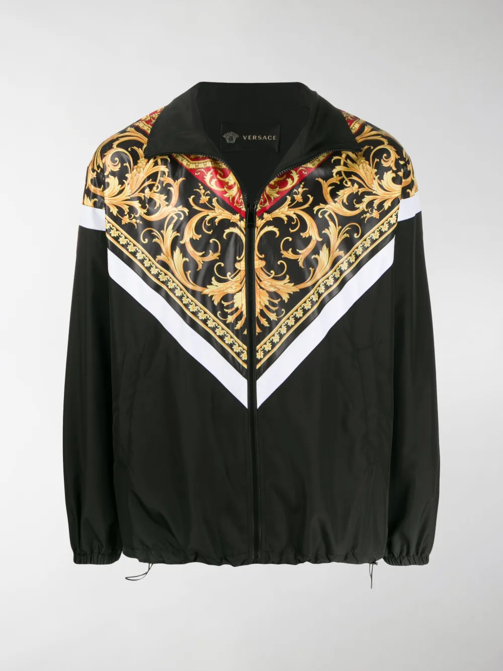 VERSACE BAROQUE PRINT ZIPPED JACKET,14502907
