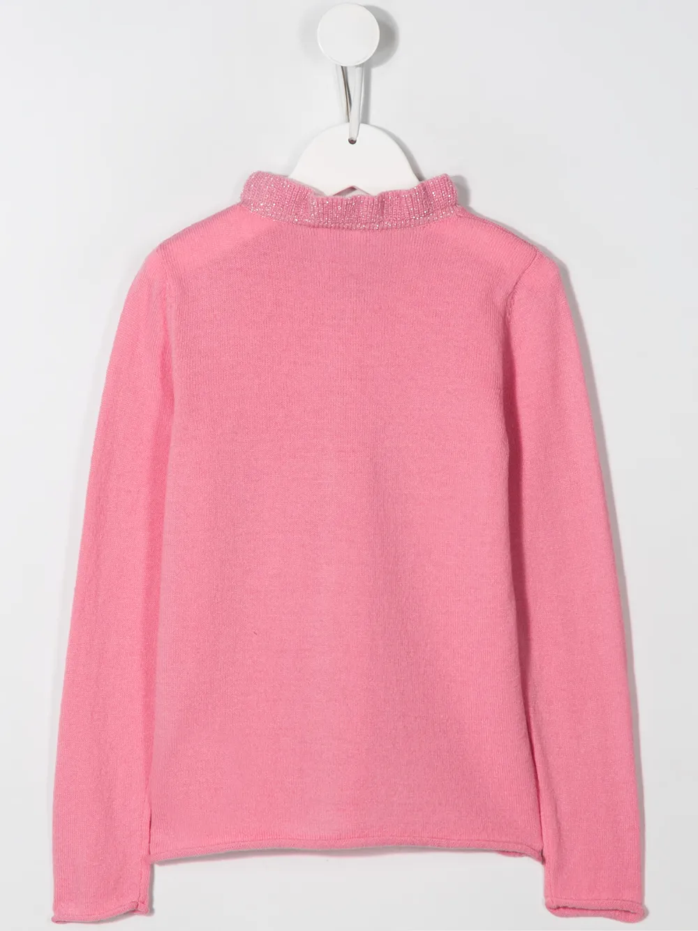 Il Gufo Vest met ruche afwerking Roze