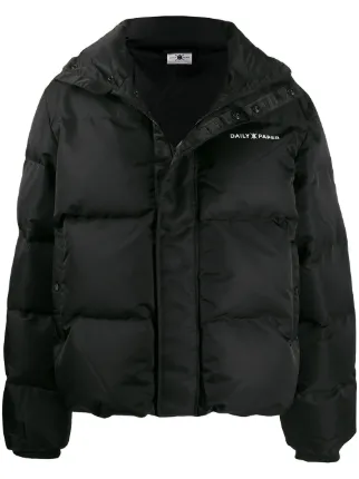 daily paper puffer jacket black