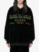 Gucci embroidered logo detail hoodie