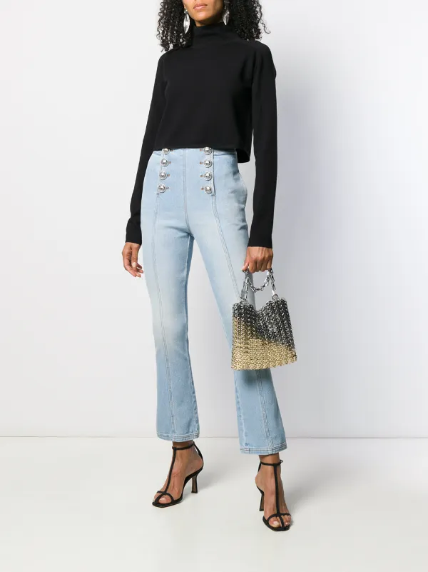 high rise sailor jeans