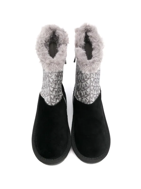 michael kors kids black boots