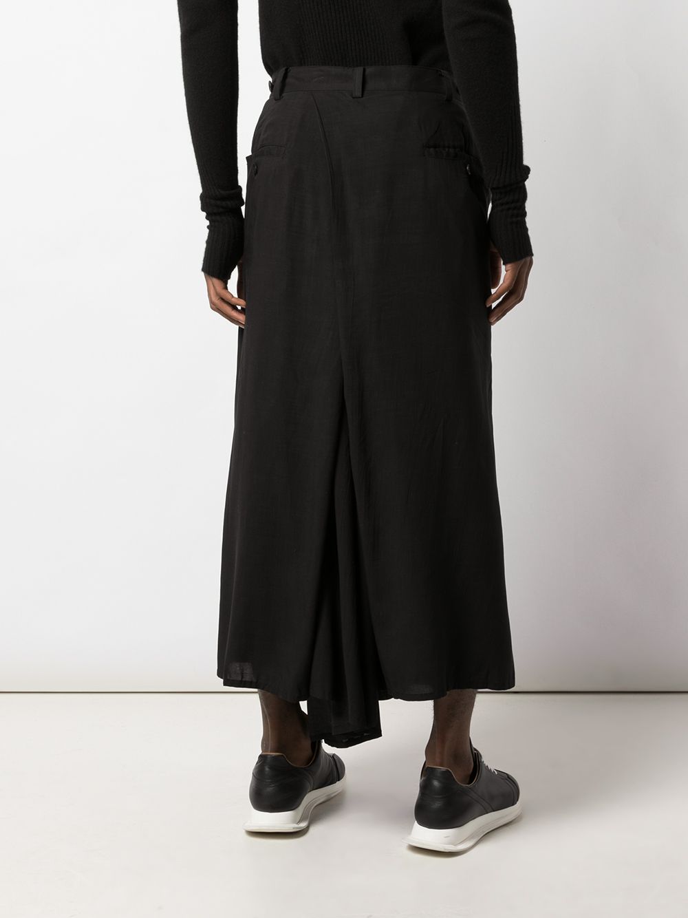 фото Yohji yamamoto широкие брюки с принтом