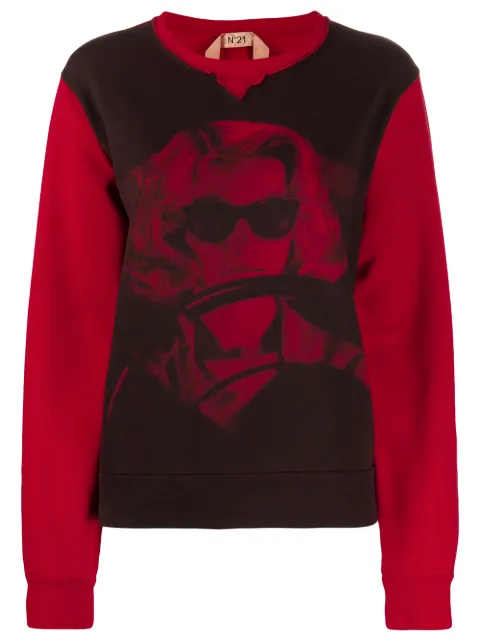 Nº21 woman print sweatshirt