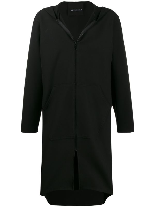 hooded longline jacket