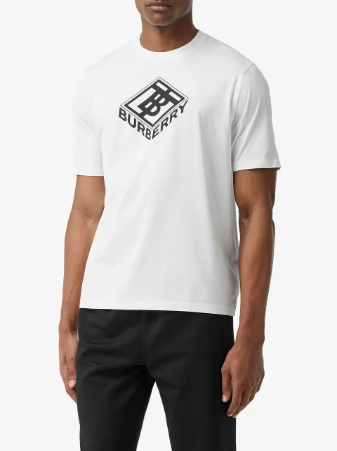 BURBERRY LOGO-PRINT COTTON T-SHIRT