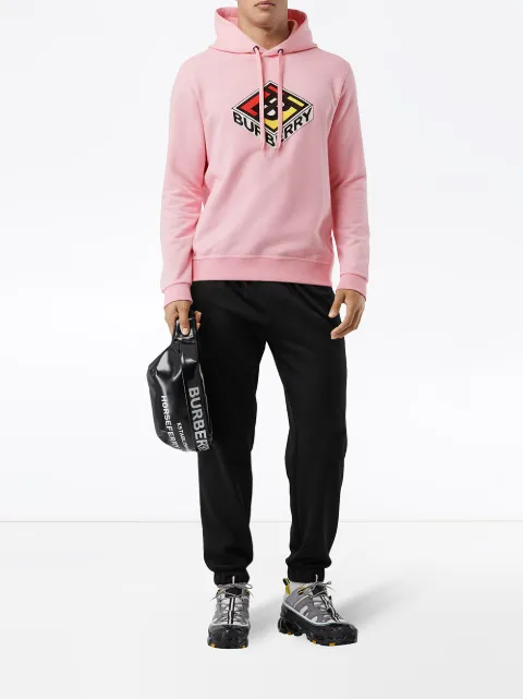 BURBERRY LOGO GRAPHIC HOODIE