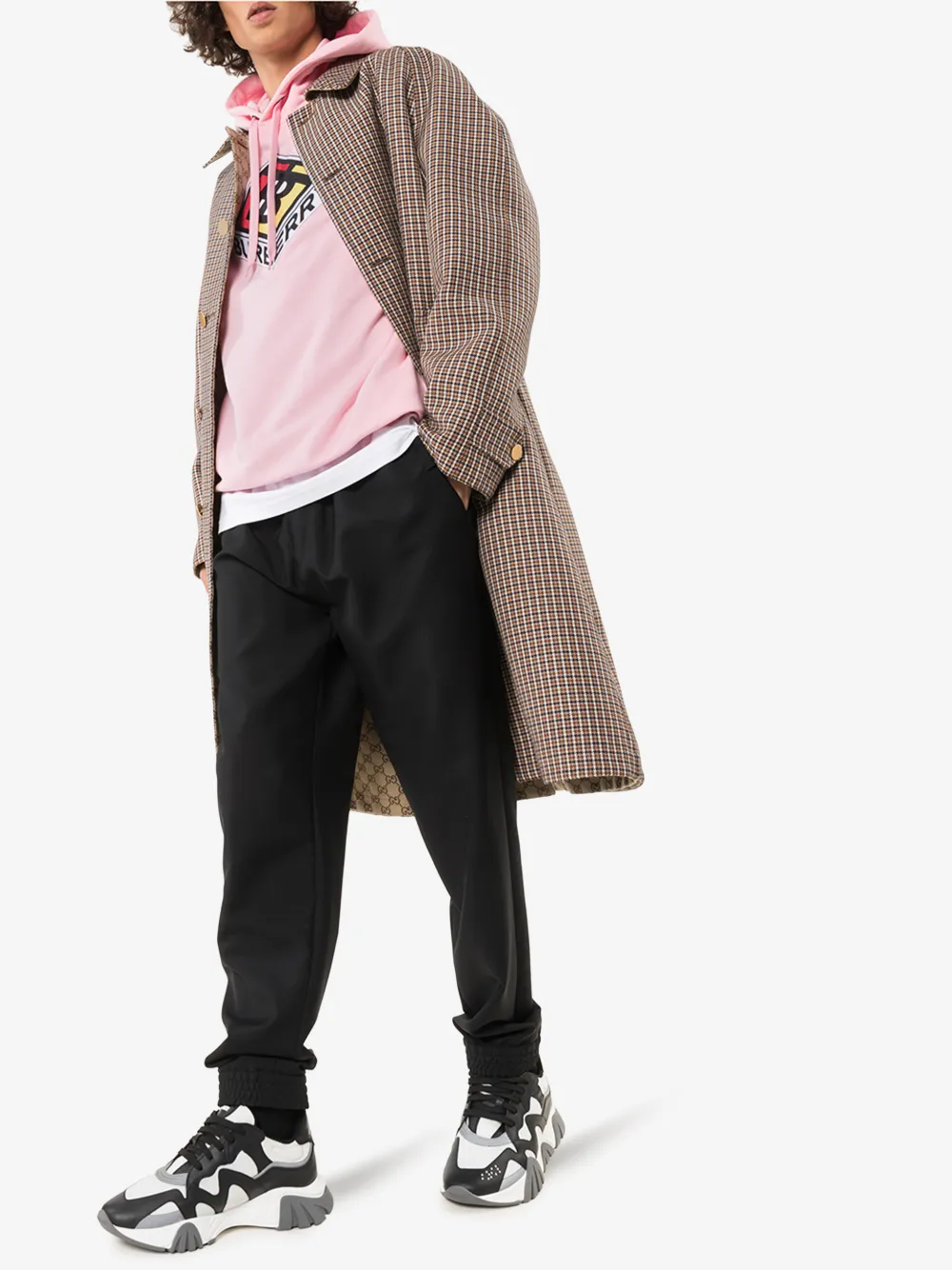BURBERRY BURBERRY LOGO GRAPHIC HOODIE,802183014503867
