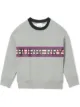 الصورة 1 من Burberry Kids سويت شيرت مخطط بطبعة شعار