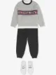 الصورة 2 من Burberry Kids سويت شيرت مخطط بطبعة شعار