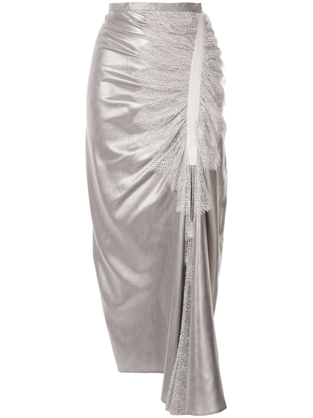 фото Christopher esber кружевная юбка со сборками