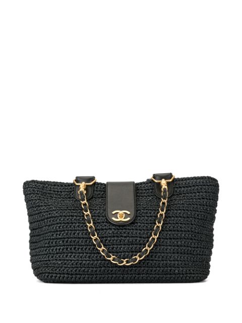 HOT SALE CHANEL basket double chain tote Women