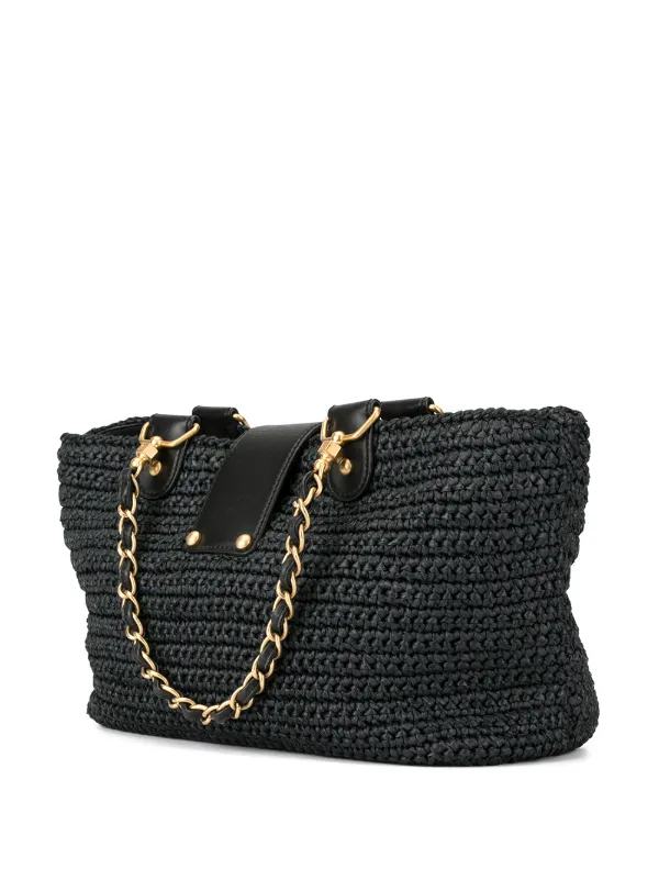 CHANEL Pre-Owned ダブルチェーン ハンドバッグ | ブルー | FARFETCH JP