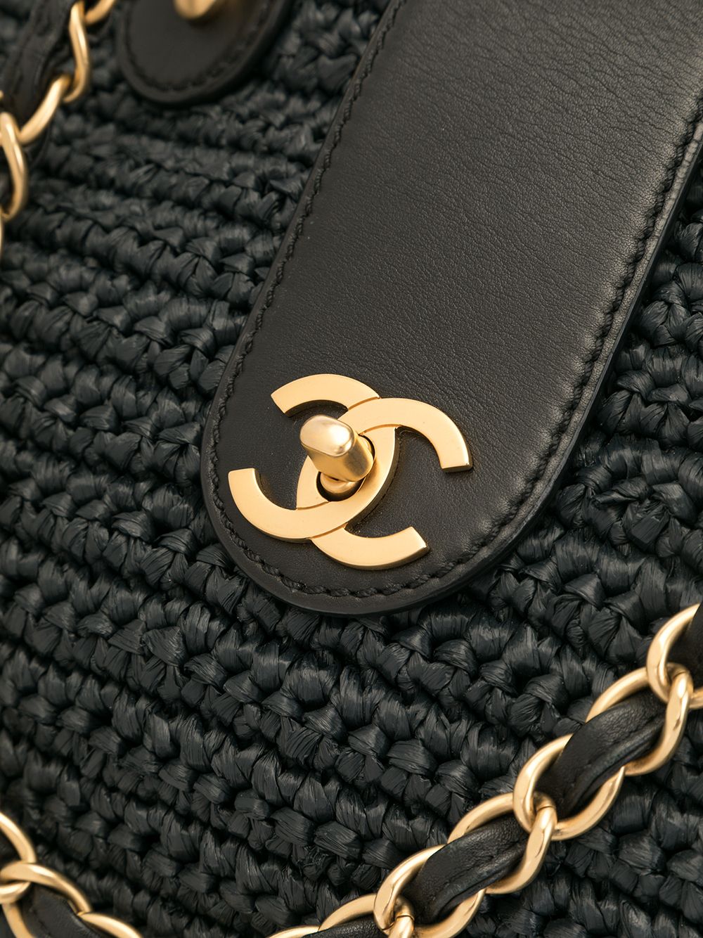 CHANEL basket double chain tote Women