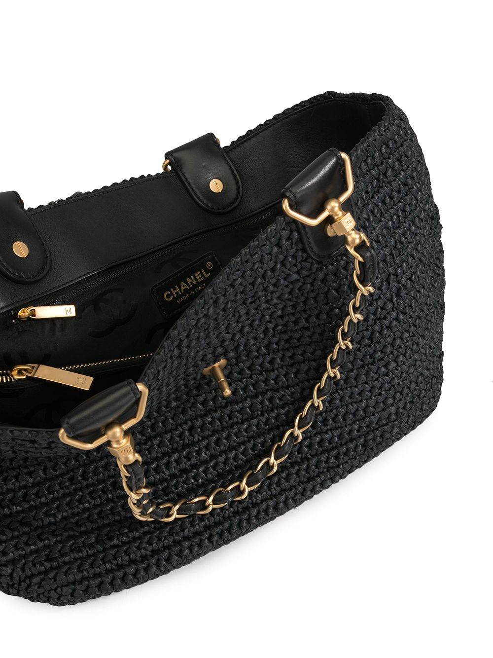 CHANEL basket double chain tote Women