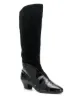 الصورة 2 من Salvatore Ferragamo Pre-Owned بوت بشرائط بخامات متباينة من الخمسينات
