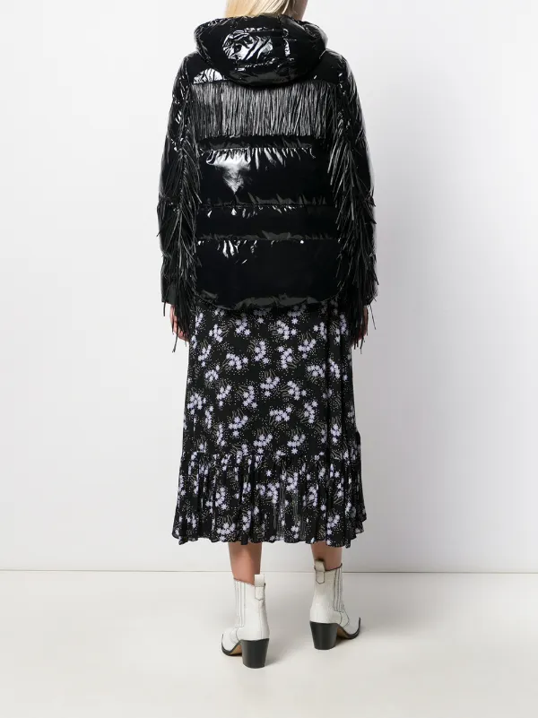 pinko coat puffer black