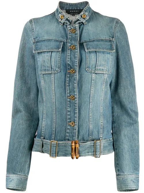 Veste crop en jean - Gucci Pre-Owned - Modalova