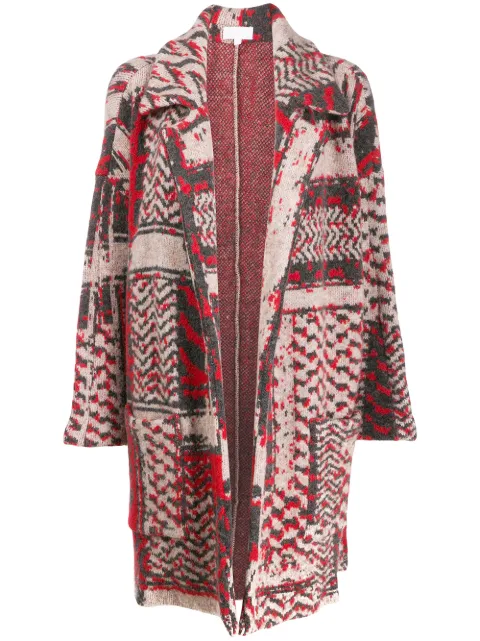 LALA BERLIN JACQUARD PRINT KEENA COAT