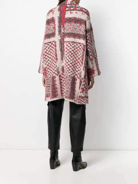 LALA BERLIN JACQUARD PRINT KEENA COAT