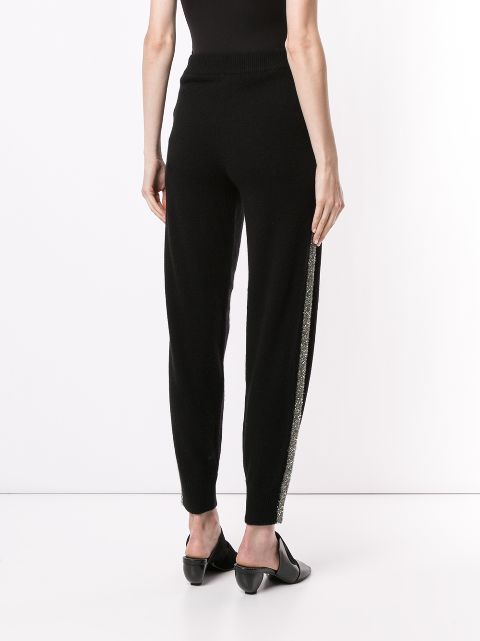 sparkly side stripe trousers