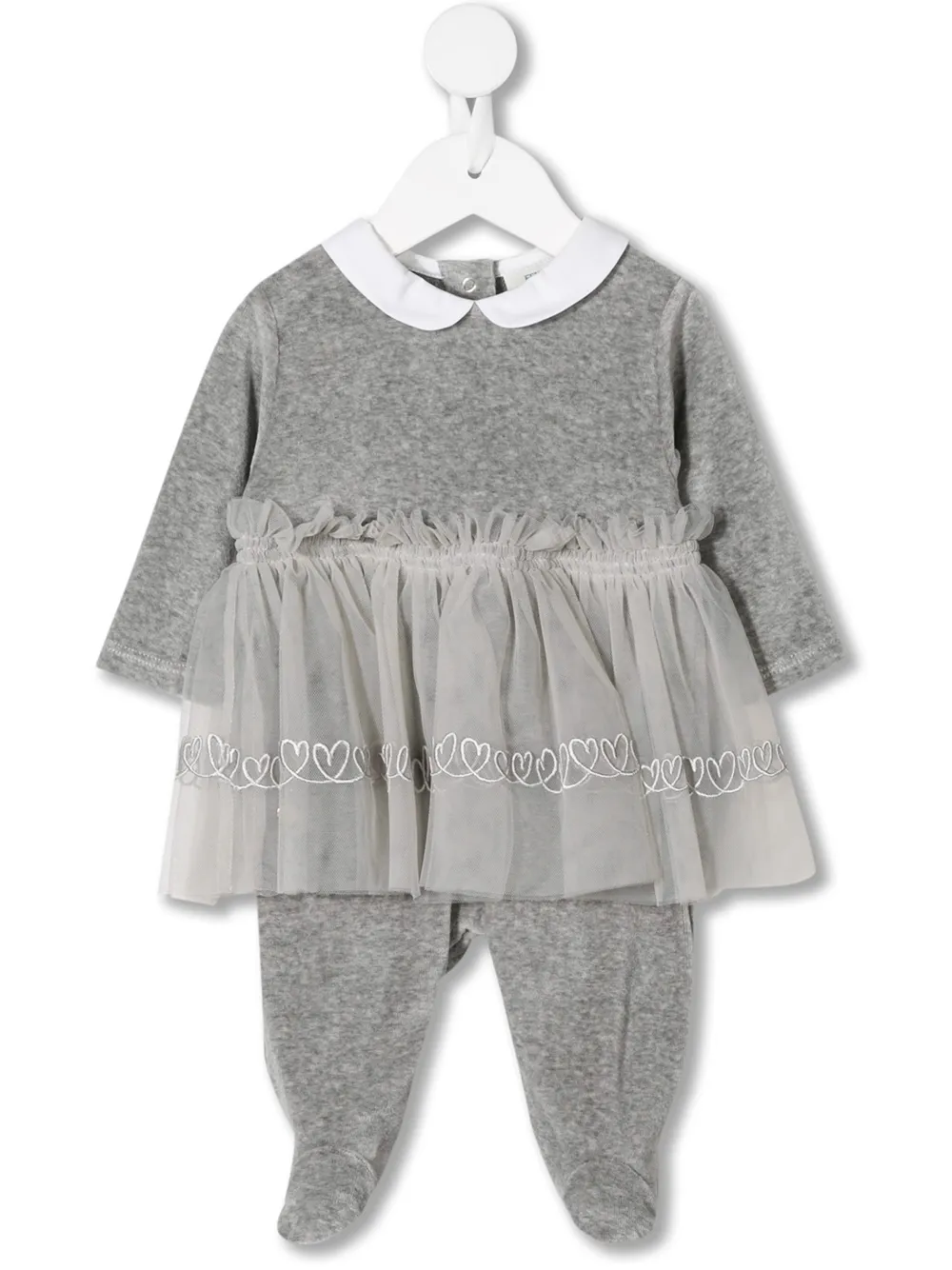 Fendi Kids комбинезон с юбкой из тюля Fendi Kids комбинезон с юбкой из тюля