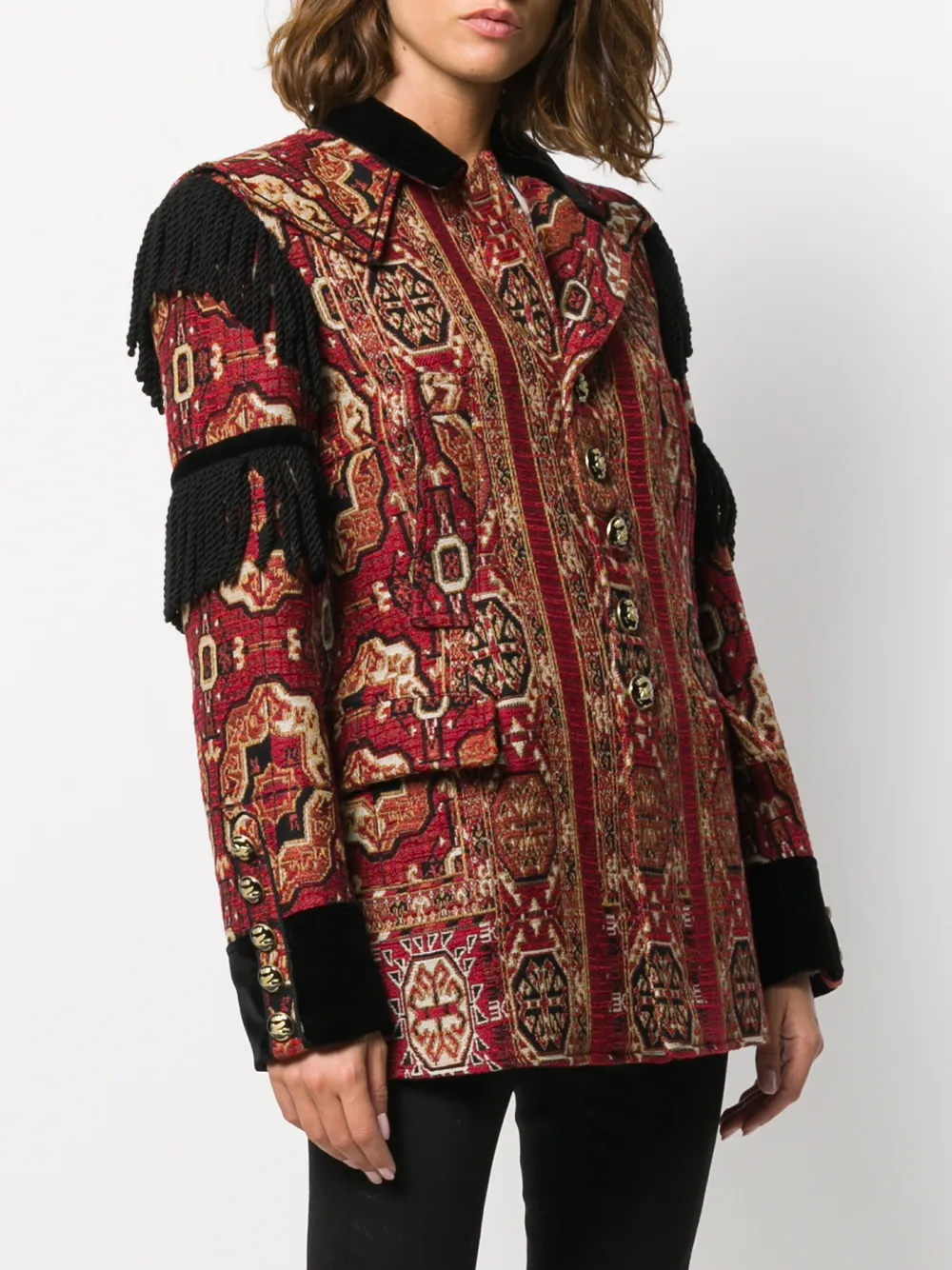 ETRO Jas met borduurwerk Rood