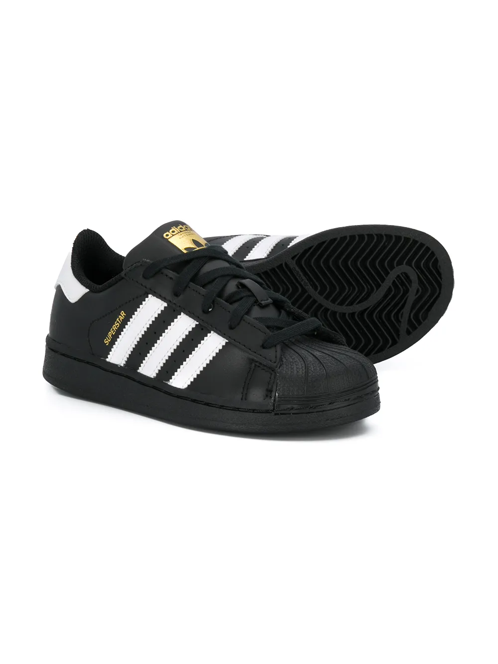 adidas Kids Superstar sneakers Black
