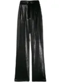 Balmain iridescent drawstring trousers - Black
