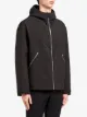 Prada technical fabric zip-up hooded jacket