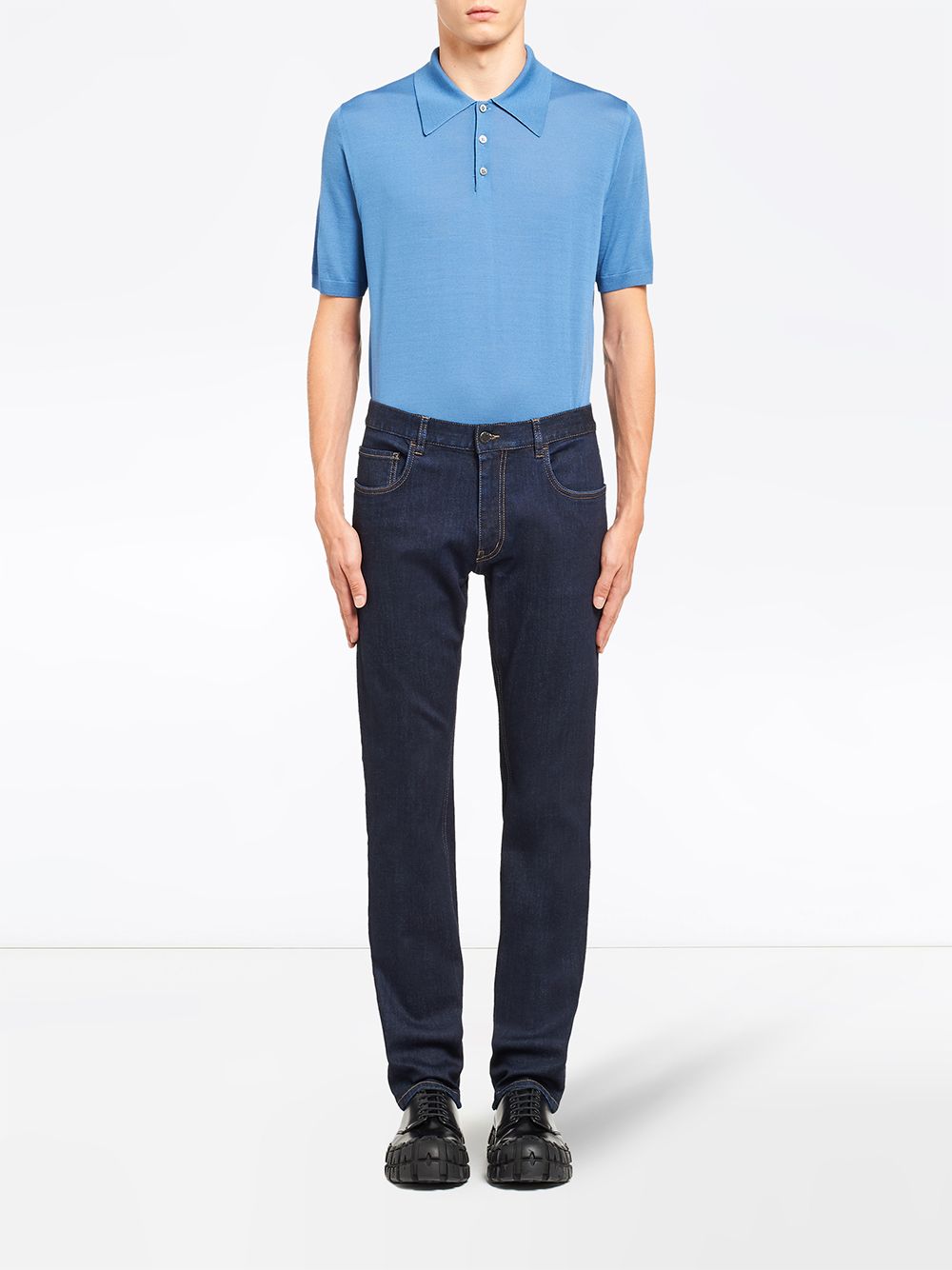 Shop Prada washed effect straight jeans with Express Delivery - FARFETCH