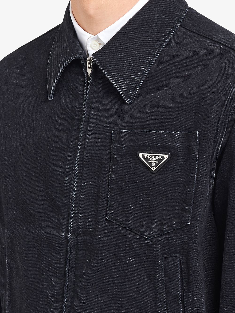 Prada Washed Denim Jacket - Farfetch