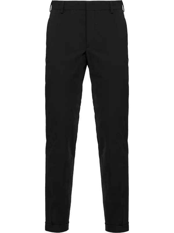 prada slim fit pants