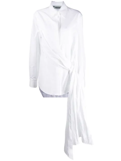 Off-White draped tie shirt