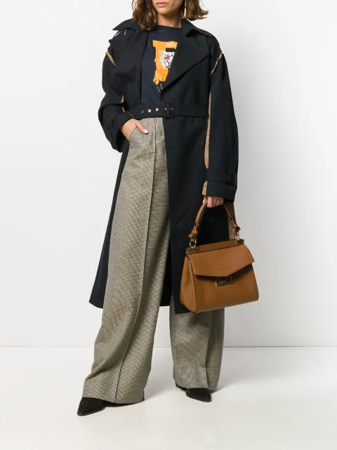 Rokh dogtooth palazzo trousers Clearance