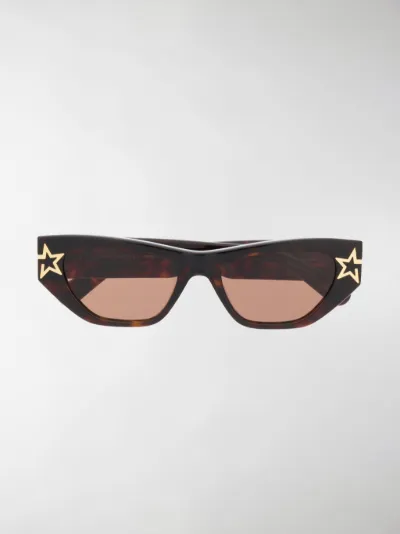 stella mccartney tortoiseshell slim sunglasses