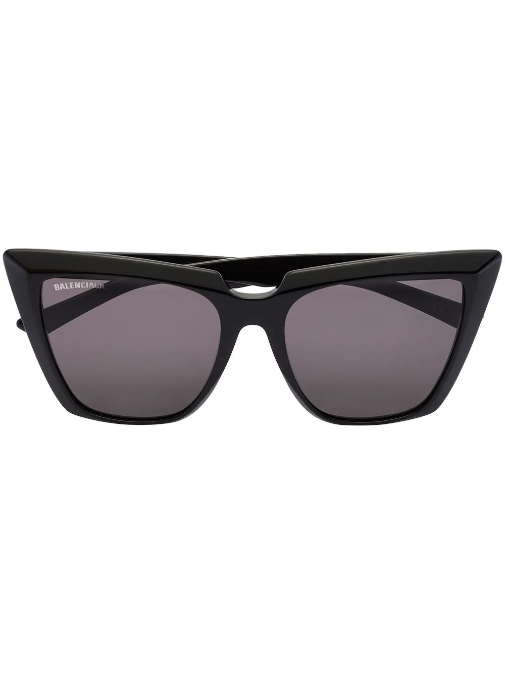 Shop Balenciaga Tinted Cat-eye Sunglasses In Black