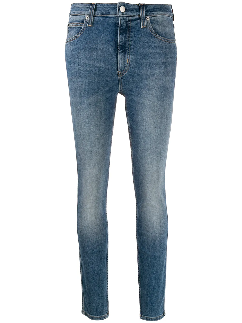 фото Calvin klein jeans джинсы скинни с завышенной талией