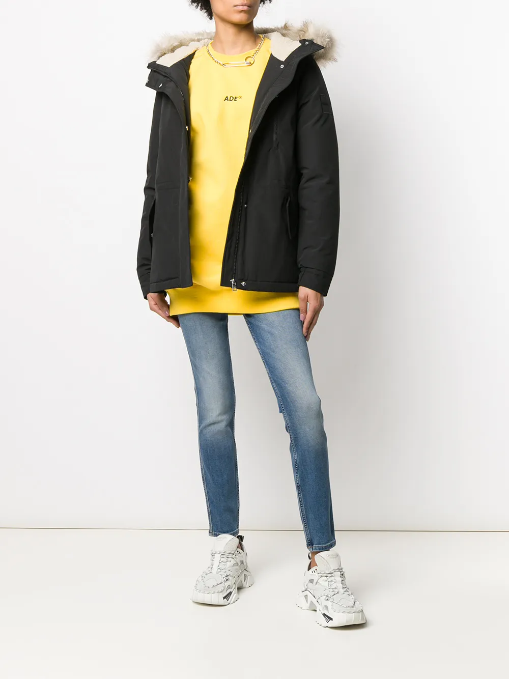 фото Calvin klein jeans джинсы скинни с завышенной талией