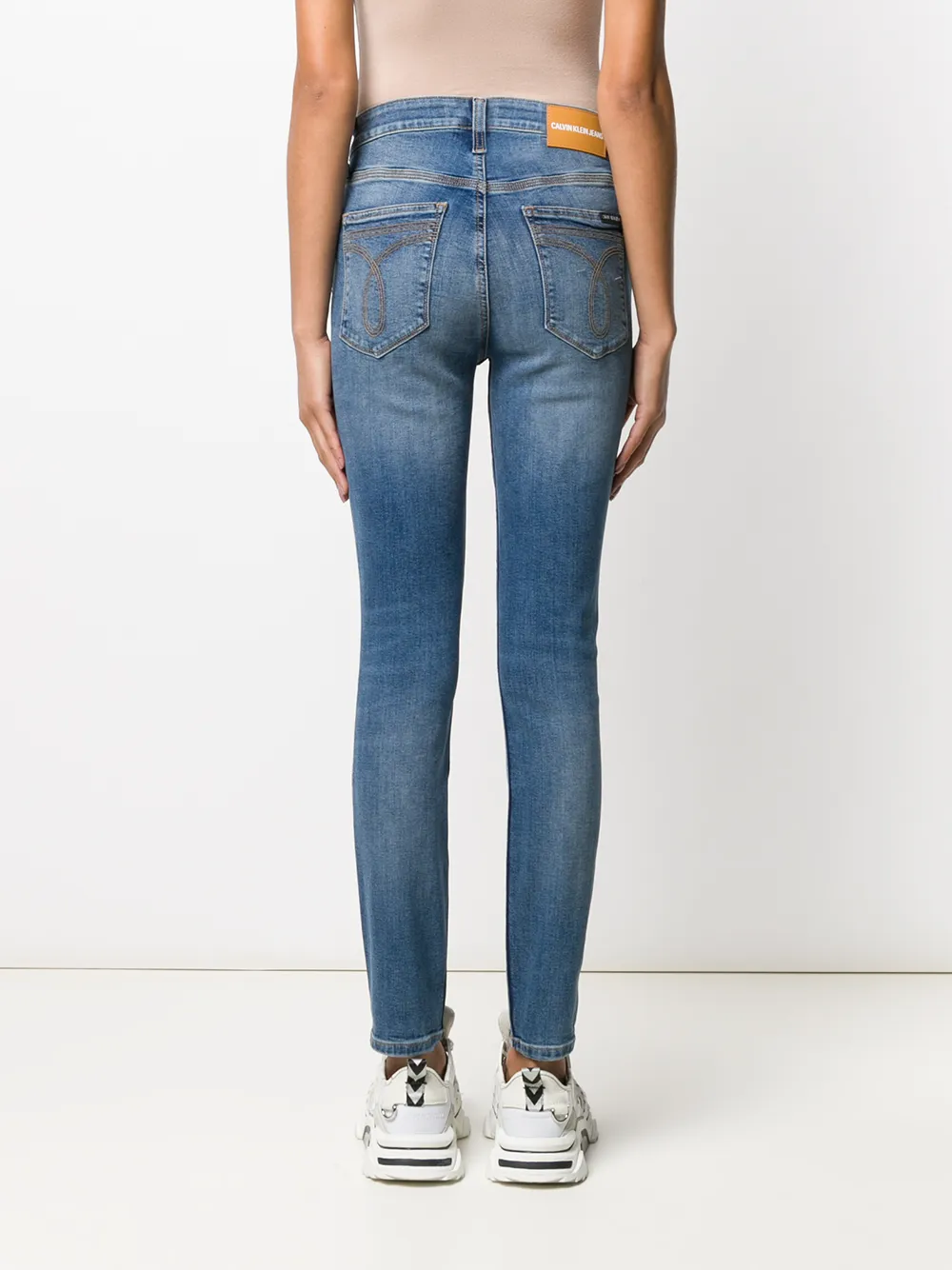 фото Calvin klein jeans джинсы скинни с завышенной талией