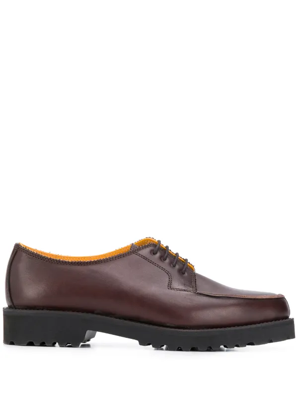 chunky heel derby shoes