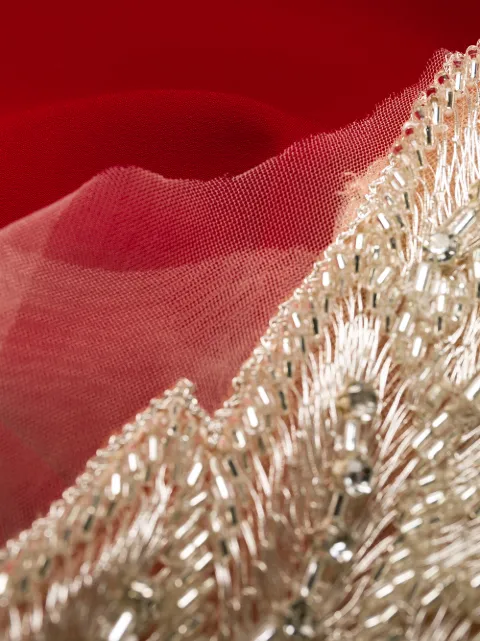 LOULOU STUDIO ASYMMETRIC BEADED JUMPSUIT