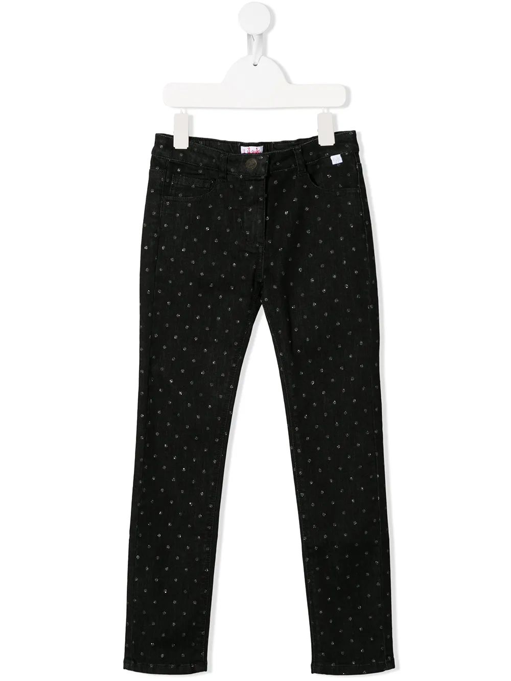 Il Gufo Jeans met stippen Zwart