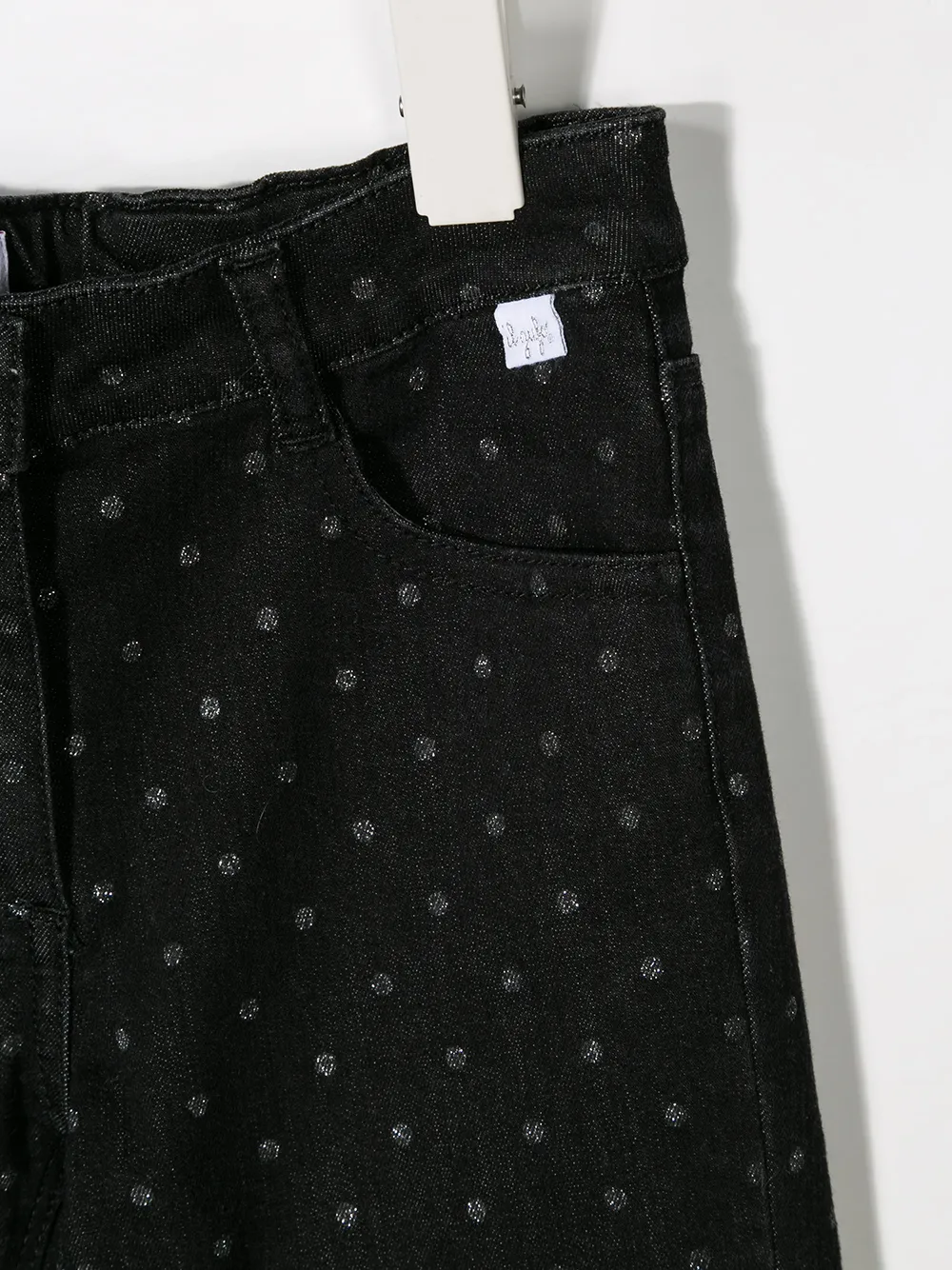 Il Gufo Jeans met stippen Zwart