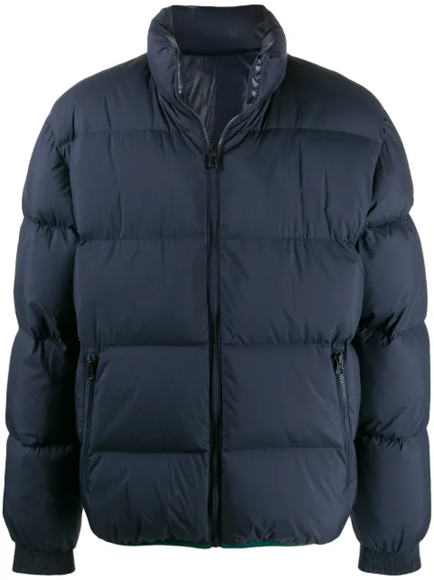 KENZO REVERSIBLE COLOUR BLOCK PUFFER JACKET