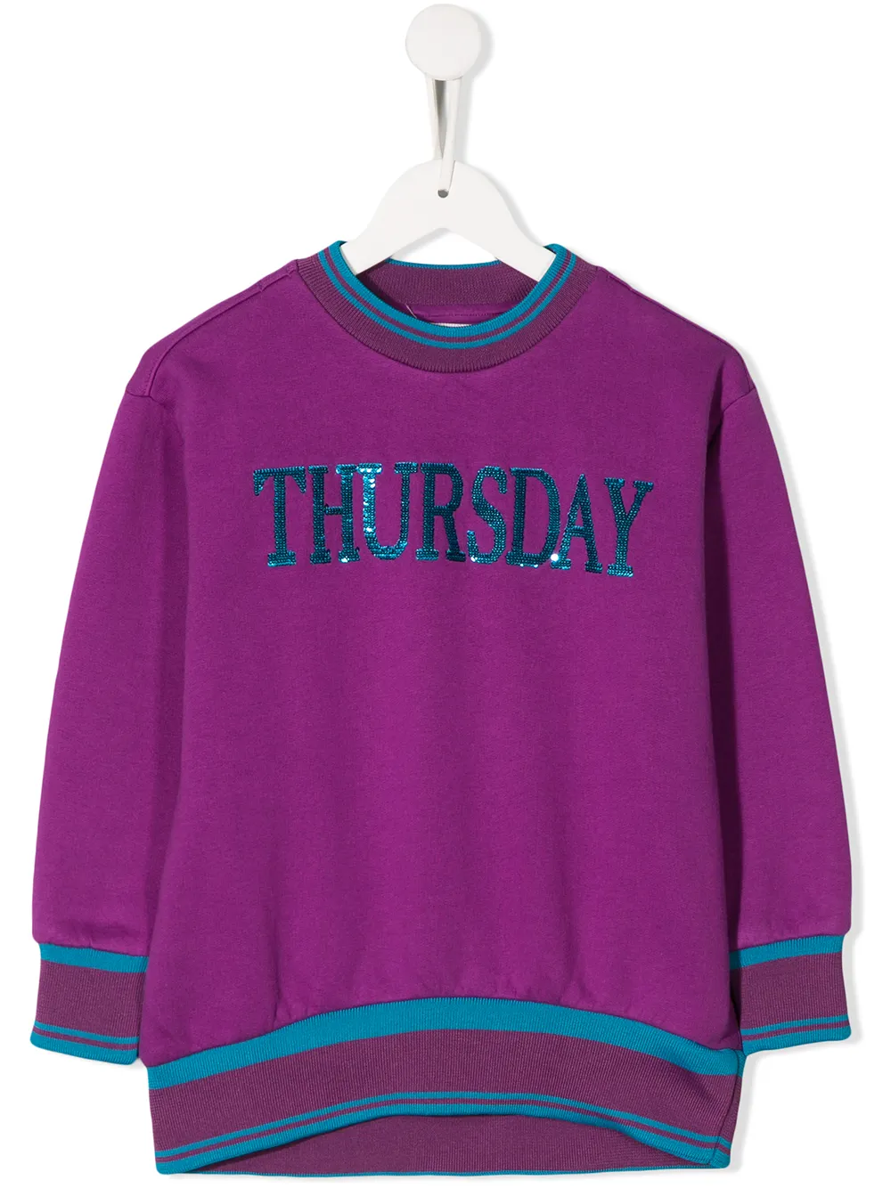 Alberta Ferretti Kids Gebreide trui Paars
