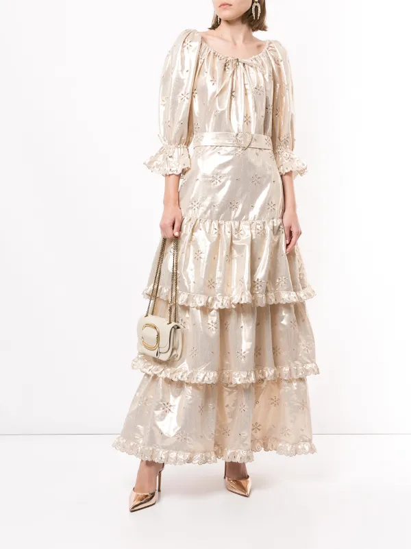 alice mccall metallic dress