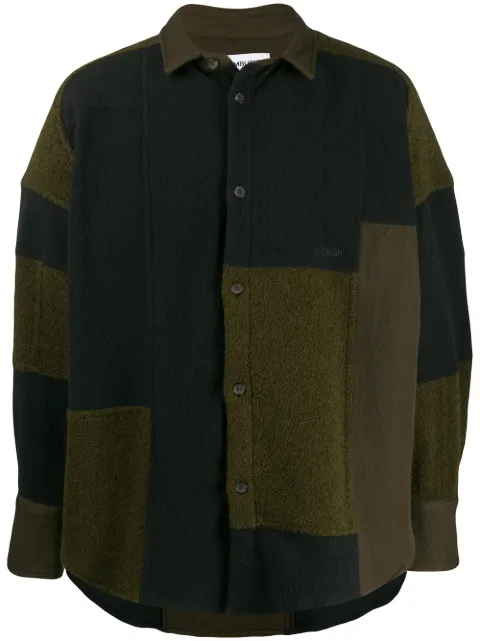 AMBUSH patchwork fleece jacket