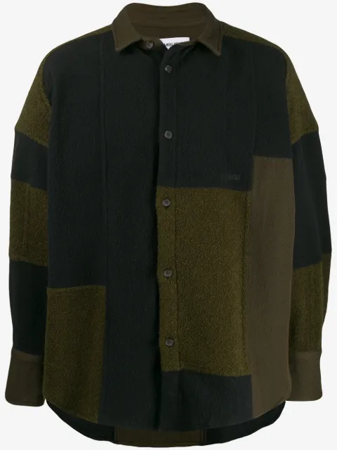 AMBUSH patchwork fleece jacket